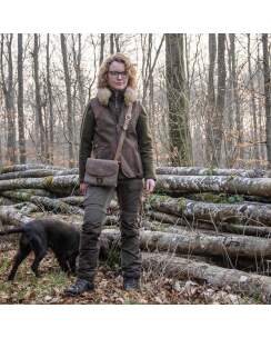 WALDKAUZ Filz-Jagdtasche &quot;Dr&uuml;ckerchen&quot; querformatig