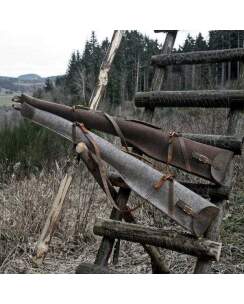 WALDKAUZ Flintenfutteral aus Filz, grau