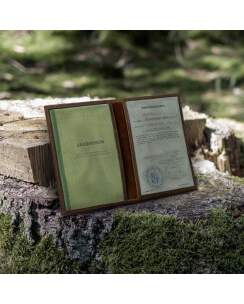 WALDKAUZ Jagdscheinetui aus Leder