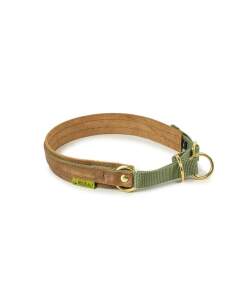 WALDKAUZ Zug-Stopp-Halsband Bremso Oliv S