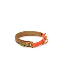 WALDKAUZ Zug-Stopp-Halsband Bremso Orange S