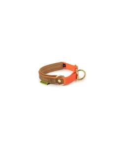 WALDKAUZ Zug-Stopp-Halsband Bremso Orange S