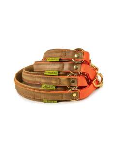 WALDKAUZ Zug-Stopp-Halsband Bremso Orange M