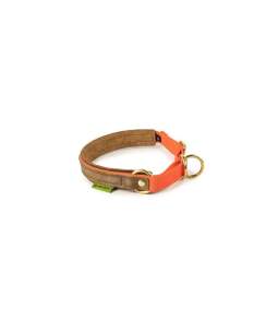 WALDKAUZ Zug-Stopp-Halsband Bremso Orange L